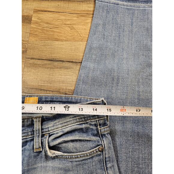Pilcro and the Letterpress Hyphen Unique Ankle Jeans Size 25 Distressed Raw Hem - Picture 6 of 9